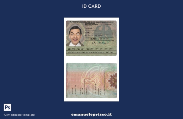 modello ID Germania ( ) in stile verificato